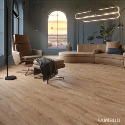 Плитка керамогранітна Grandwood, 200×1200×8, Темно-бежевий, Intercerama