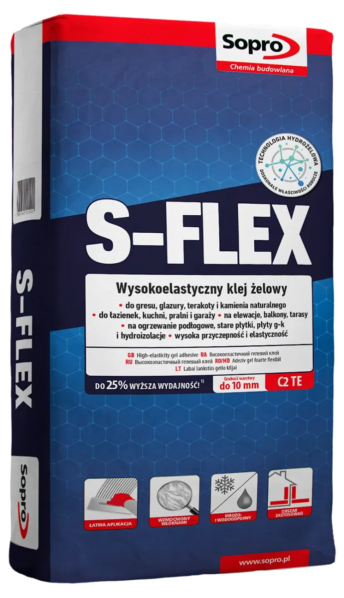 Клей для плитки S-Flex 201, 22,5 кг, Sopro