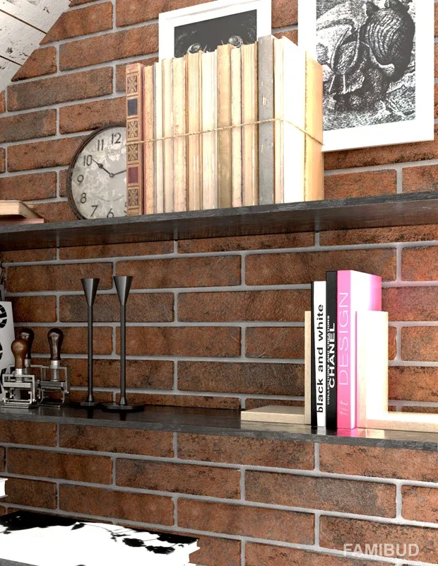 Плитка стінова Westminster Помаранчевий Slim, 60×250×6, Golden Tile