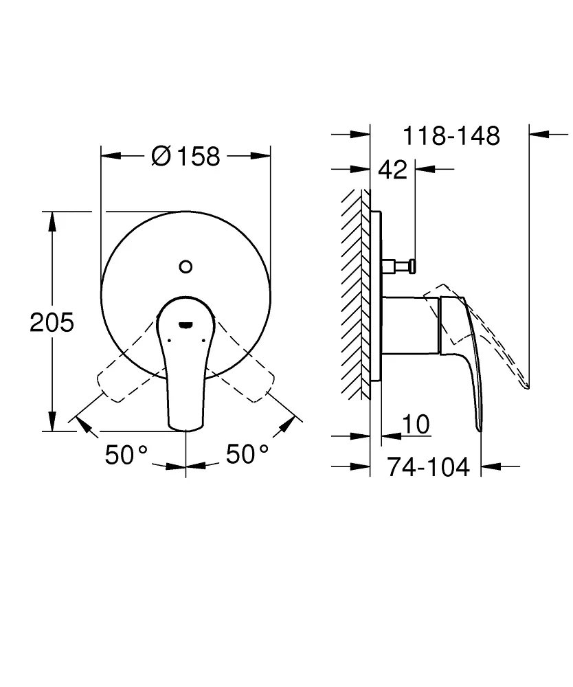 Змішувач Eurosmart New, Grohe