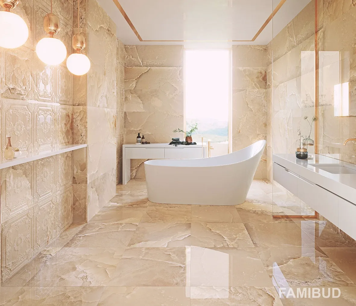 Плитка керамогранітна Magma Beige Pulido, 595,5×595,5×7,4, Aparici