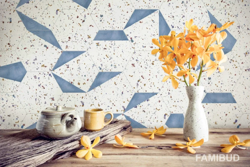 Плитка керамогранітна Stracciatella Blue Natural, 250×290, Aparici