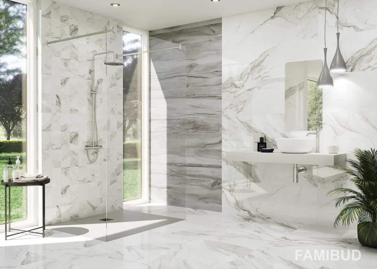 Плитка керамогранітна Calacatta Silver 60 LUX, 600×600×11, Azteca