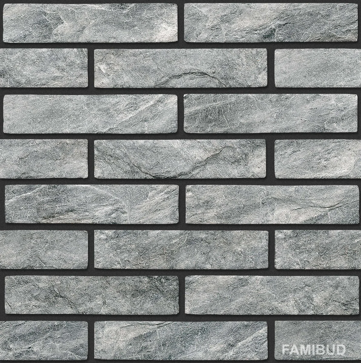 Плитка стінова London Антрацитовий Slim, 60×250×6, Golden Tile