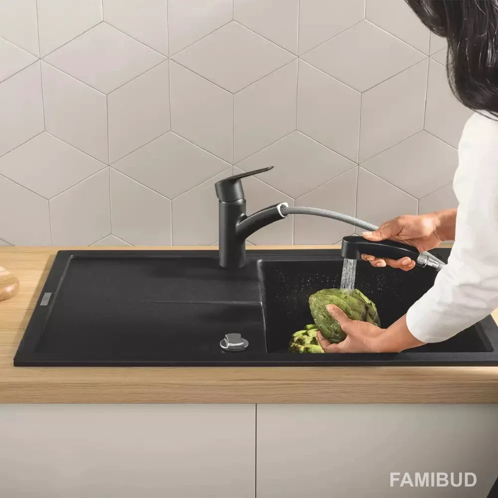 Змішувач для кухні Eurosmart DN 15 Black matt, Grohe