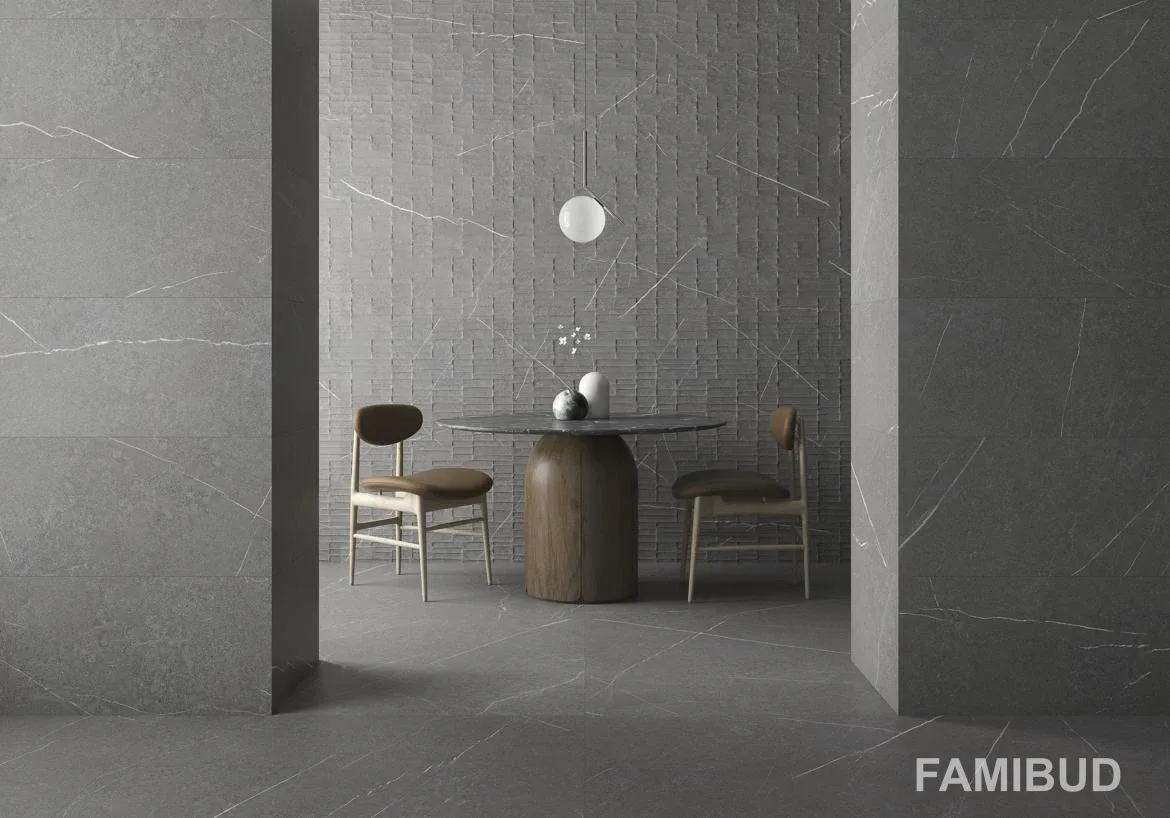 Плитка керамогранітна Capri Solaro Dark Ceramica, 400×1200, Argenta