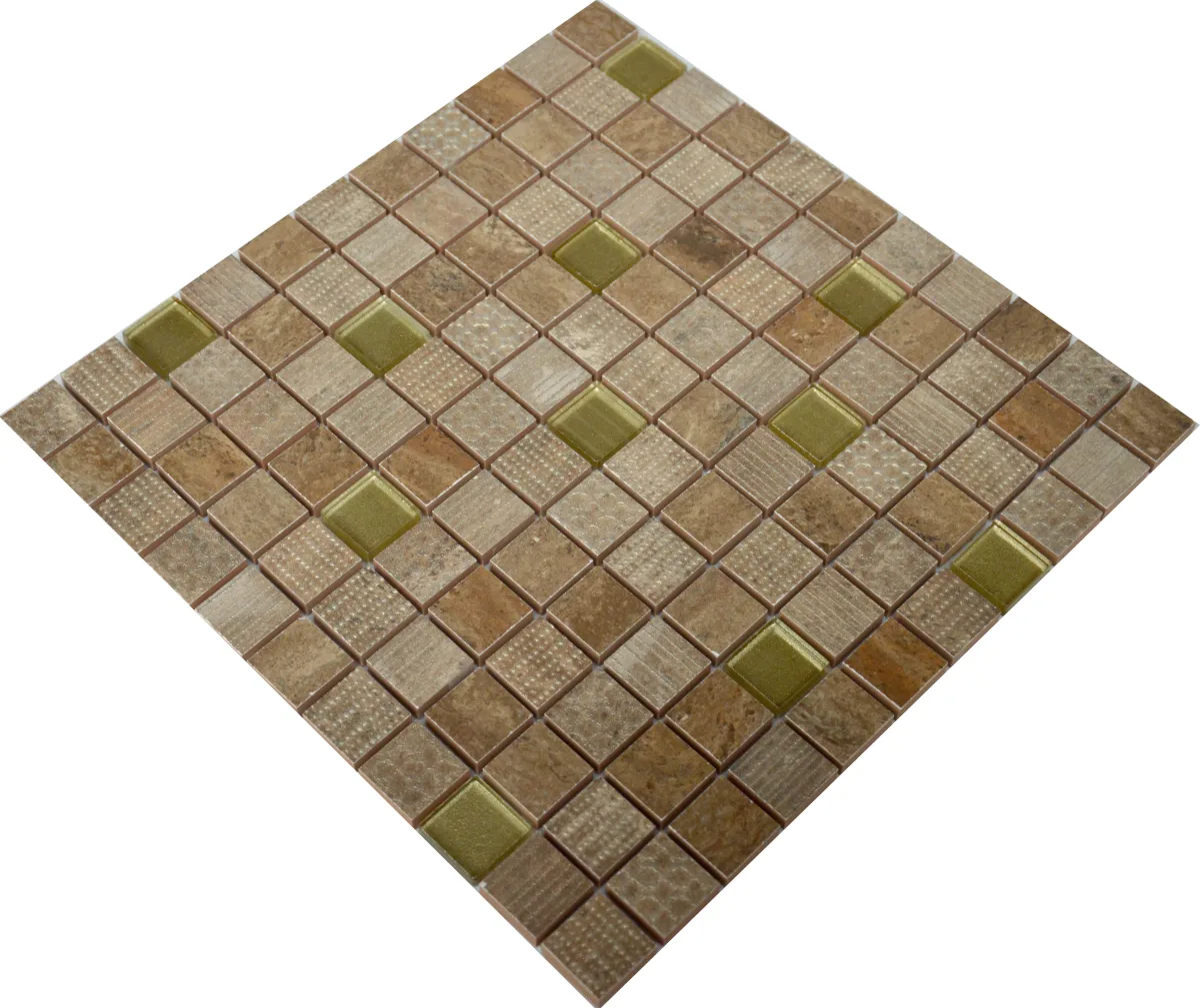 Мозаїка 3040 С2 Brown-Gold, 300×300×9, Котто Кераміка