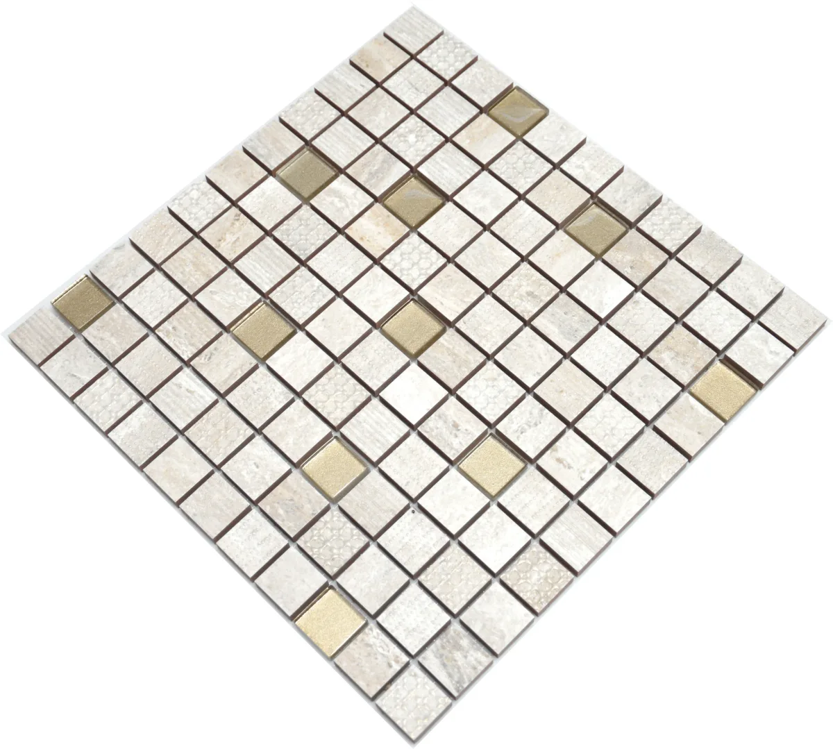 Мозаїка 3041 С2 Beige-Gold, 300×300×9, Котто Кераміка