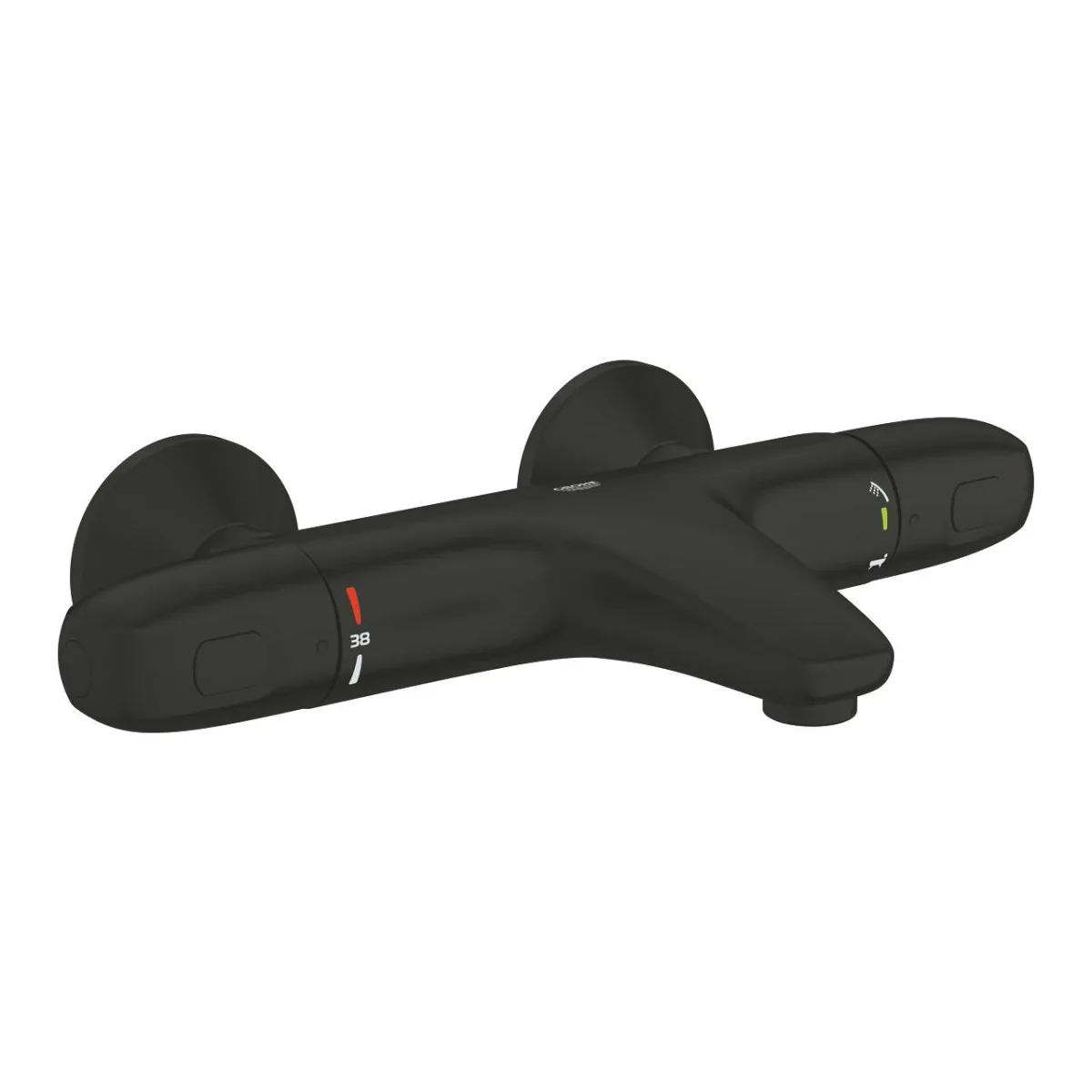Змішувач для ванни Grohtherm 1000 Black matt, Grohe