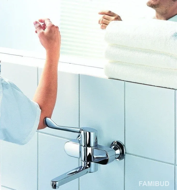 Змішувач ліктьовий DN 15 Medi Care 349210524, Kludi