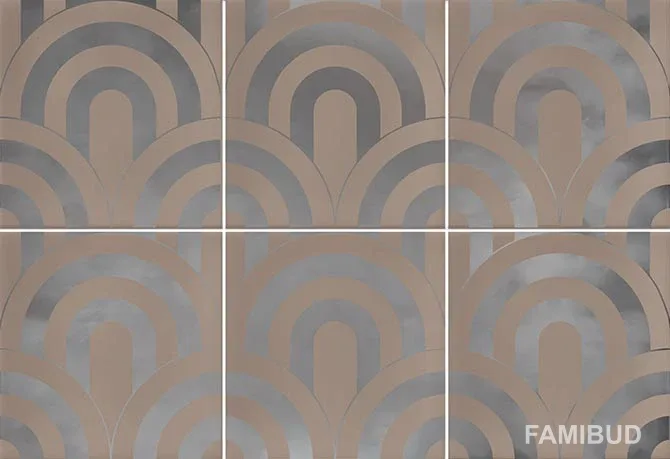 Декор Hanami Takada Nuez Plata, 230×335×9,1, Vives