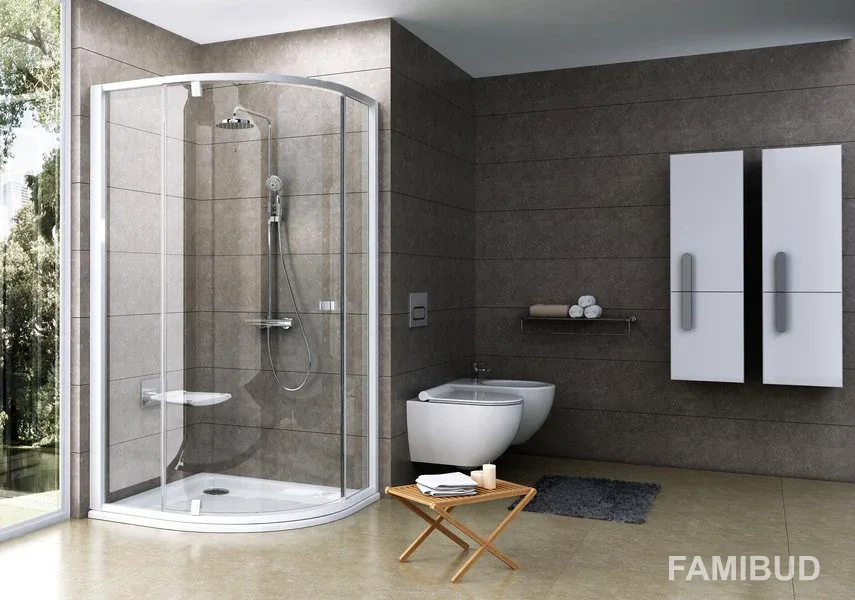 Душова кабіна напівкругла Pivot PSKK3-90 Transparent 37677101Z1, Ravak