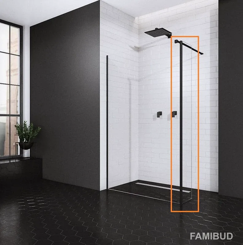 Бокова стінка Modo SW Black 30, Radaway