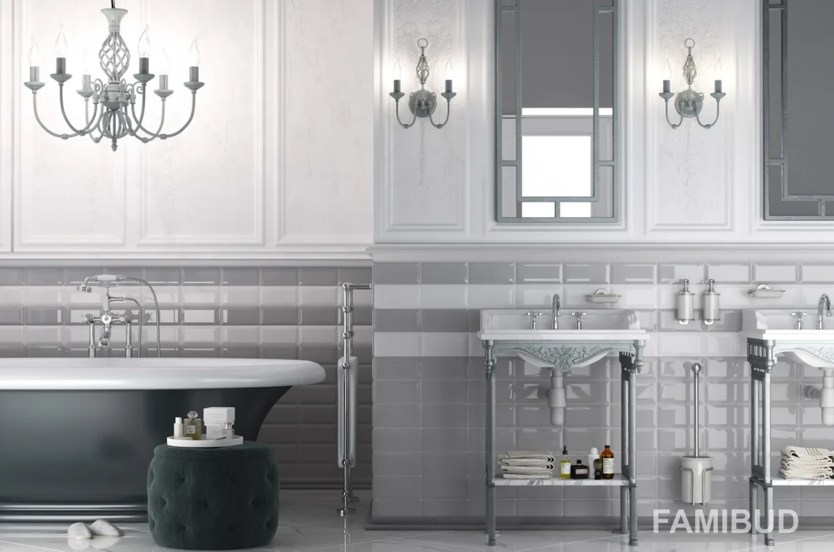 Плитка стінова Metrotiles Голден Тайл, 10×20, Сірий, Golden Tile