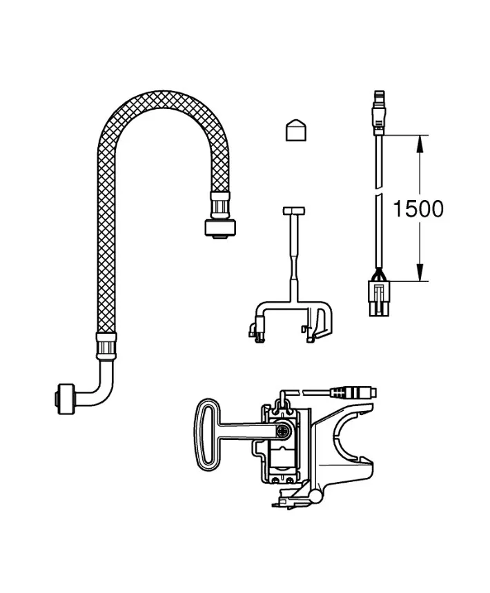 Монтажний комплект зливу Sensia Arena, Grohe