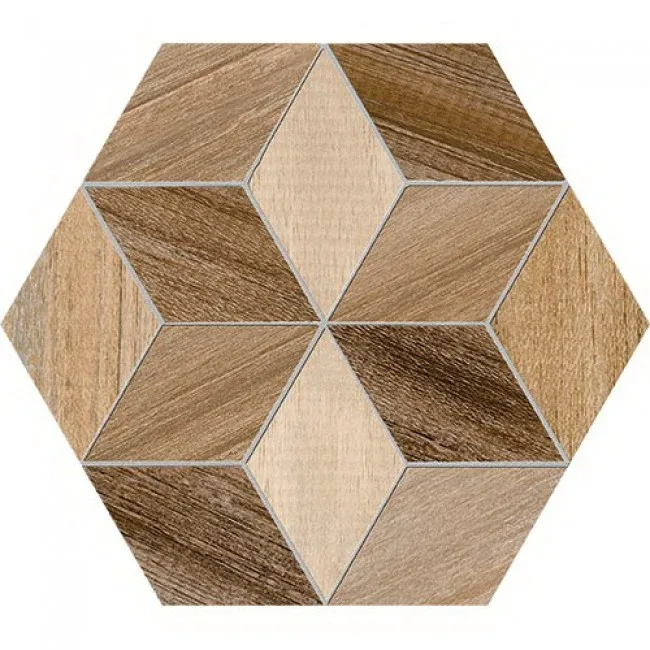 Плитка керамогранітна Hexagono Freret Multicolor, 230×266×9, Vives