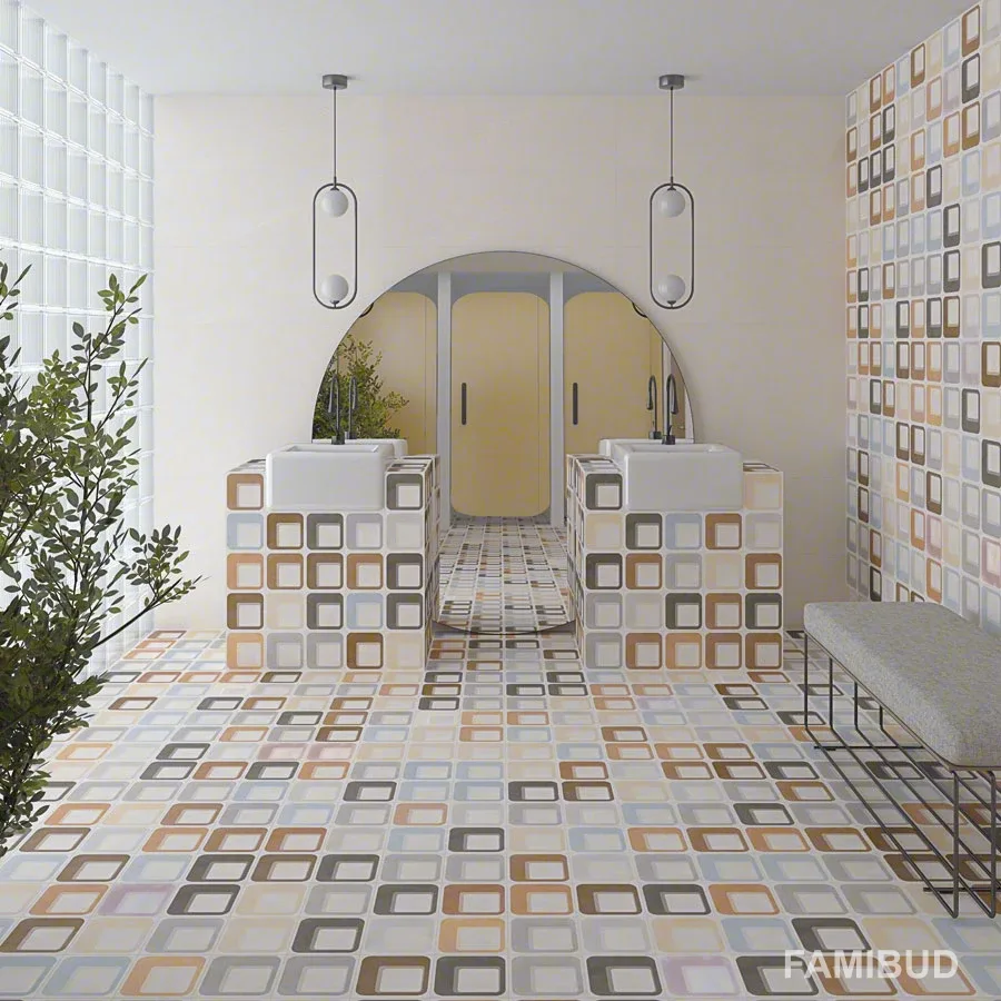 Плитка керамогранітна Pop Tile Ferus-R Rect, 150×150×8, Vives