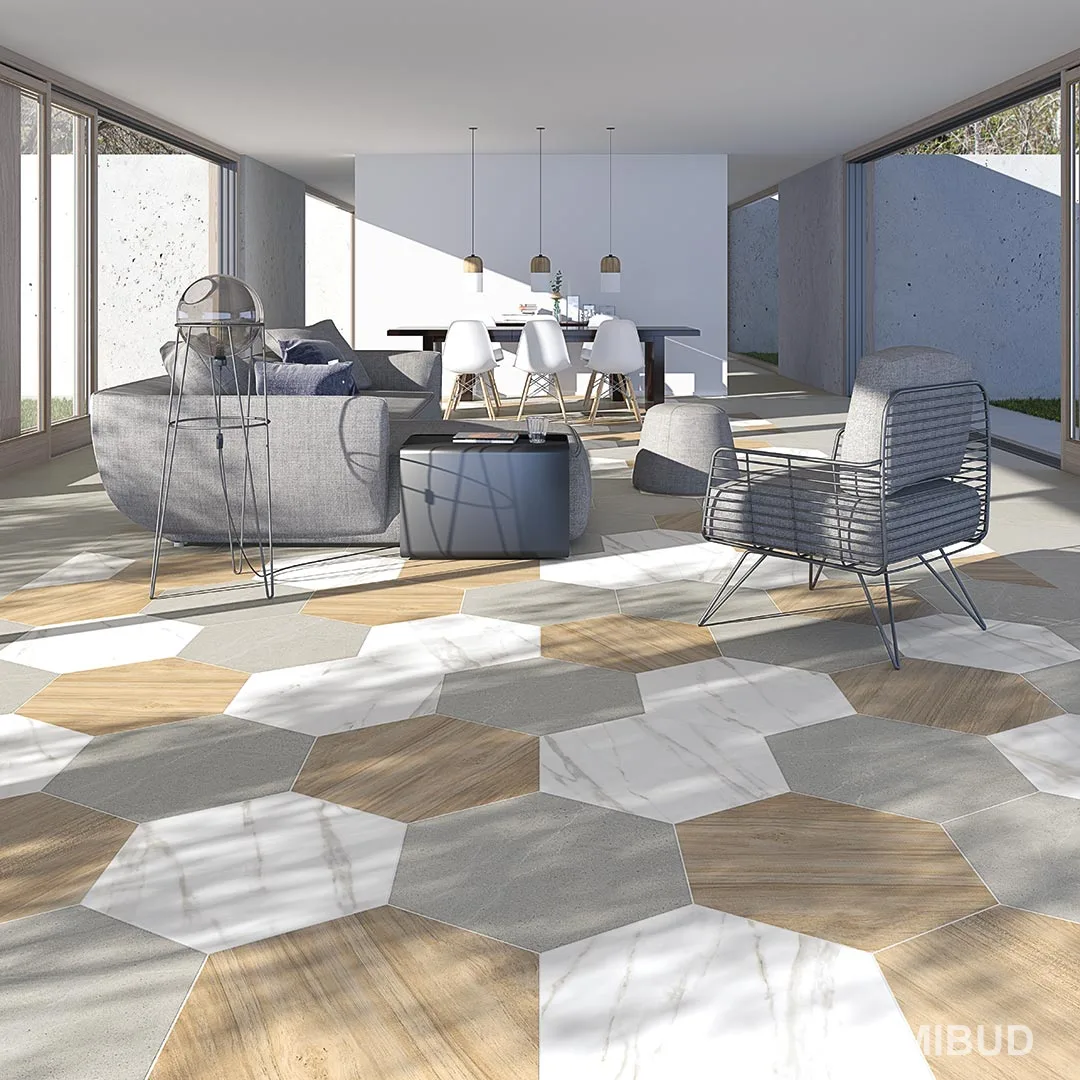 Плитка керамогранітна Hexagono Belice Natural, 519×599×9, Vives