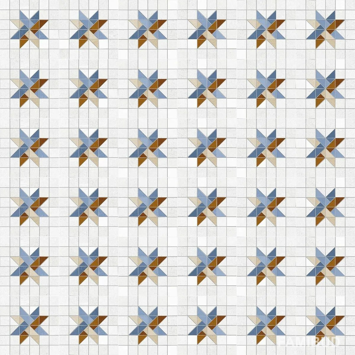 Плитка керамогранітна Seine Arcole-R Azul Rect, 200×200×8, Vives