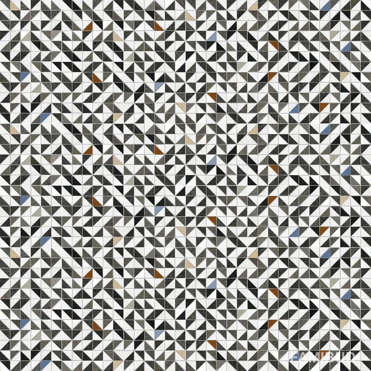 Плитка керамогранітна Seine Havre-R Grafito Rect, 200×200×8, Vives