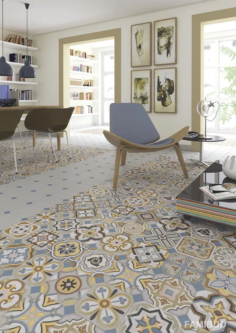 Плитка керамогранітна Fornos Multicolor декор, 200×200×8, Vives