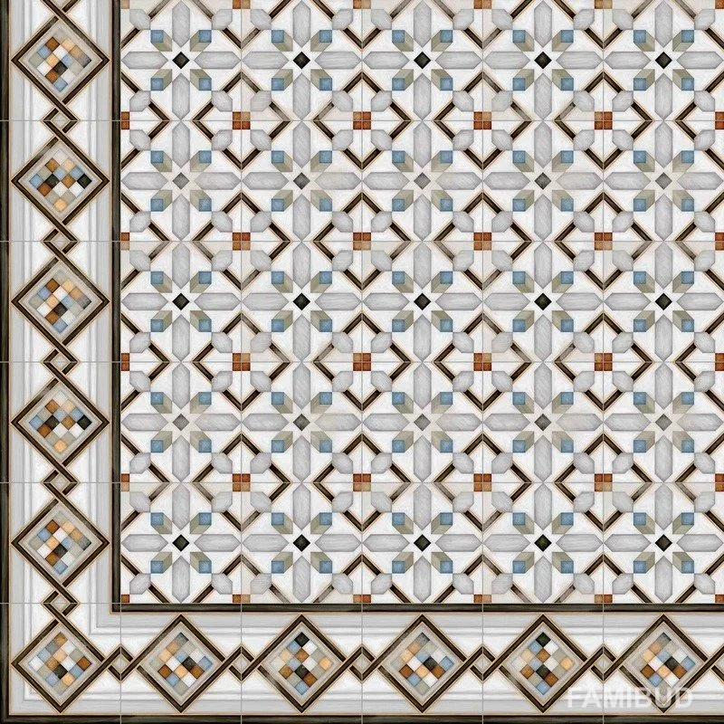 Плитка керамогранітна Pombo-2 Multicolor декор, 200×200×8, Vives