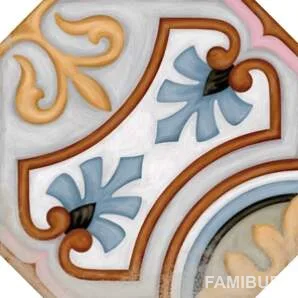 Плитка керамогранітна Octogono Diglas Multicolor декор, 200×200×8, Vives