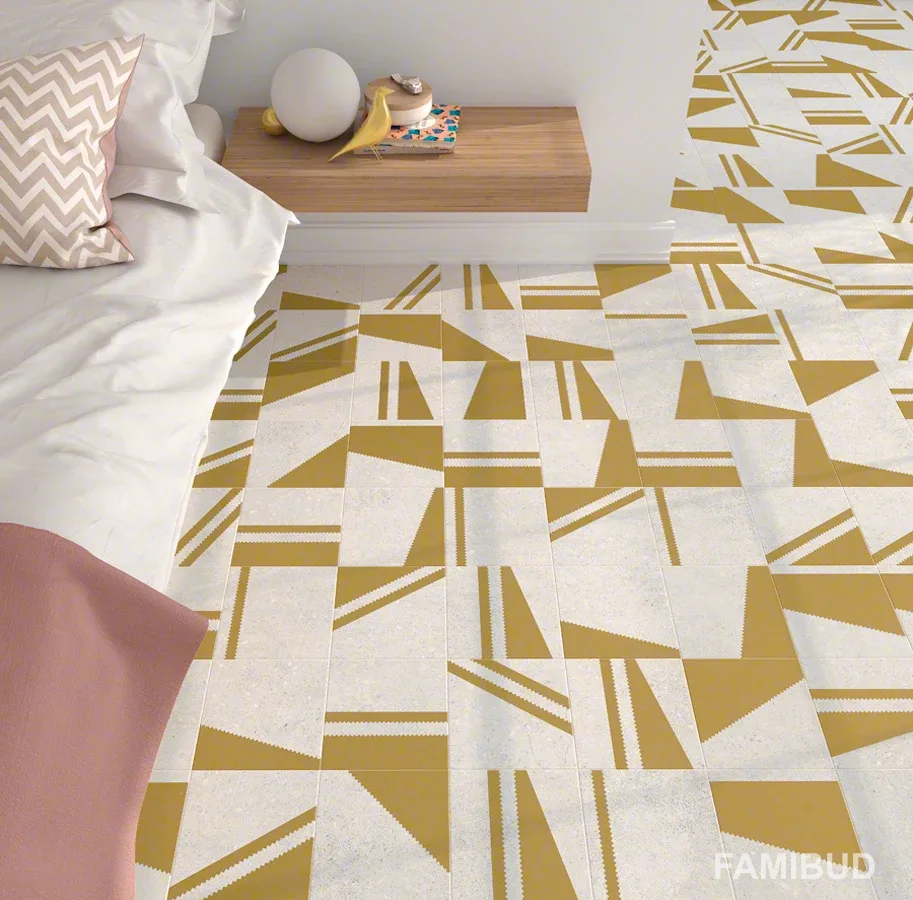 Плитка керамогранітна Nassau Kokomo Blanco Oro, 200×200×8, Vives