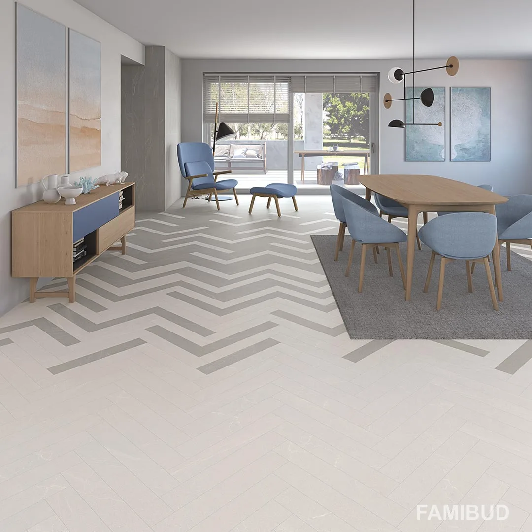 Плитка керамогранітна Seine Risle-R Blanco Rect, 600×1200×11, Vives