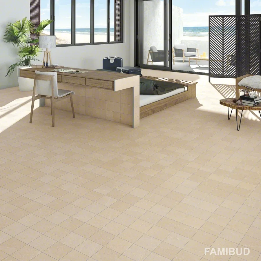 Плитка керамогранітна Seine Risle-R Crema Rect, 600×1200×11, Vives