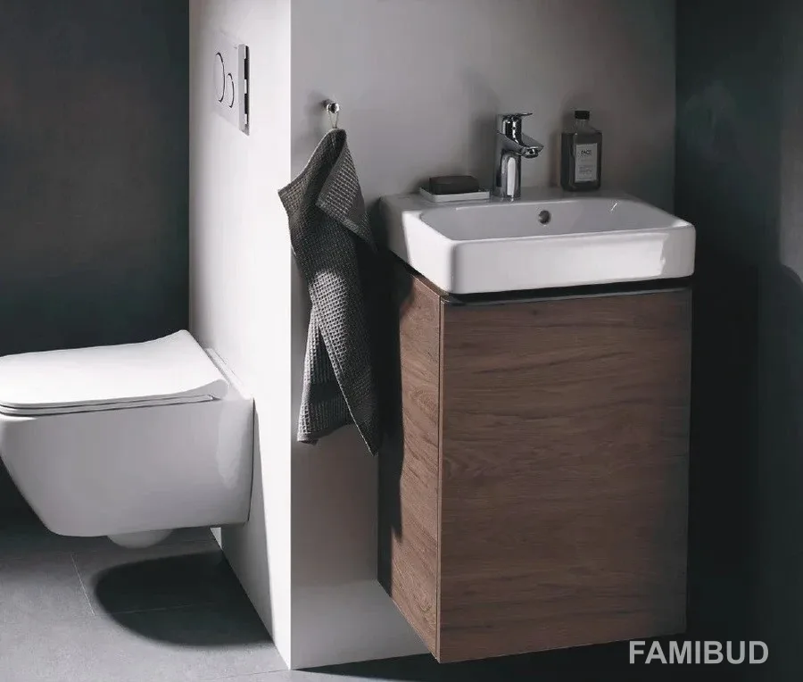 Умивальник 45 Smyle Square, Geberit