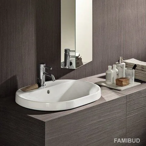 Умивальник VariForm 60 500.733.01.2, Овальна, Geberit
