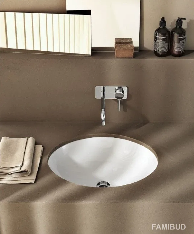 Умивальник VariForm 39, Кругла, Geberit