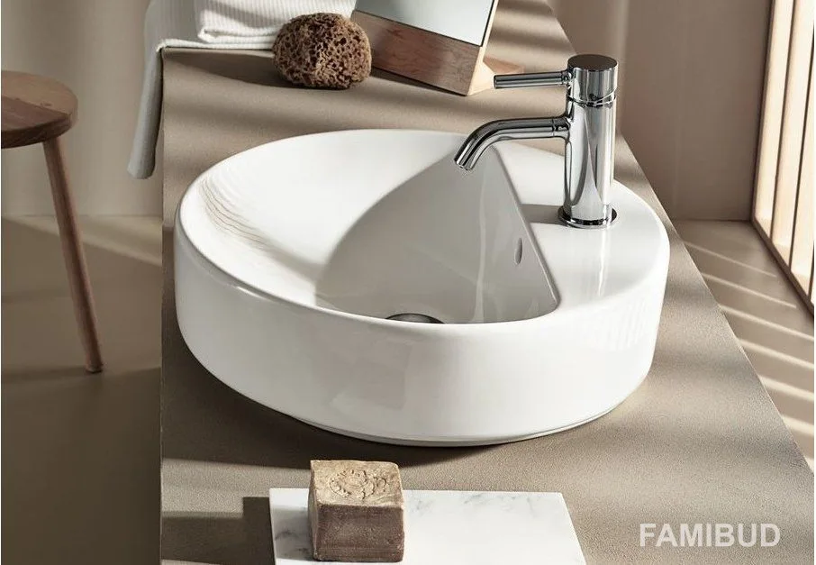 Умивальник VariForm 45 500.769.01.2, Кругла, Geberit
