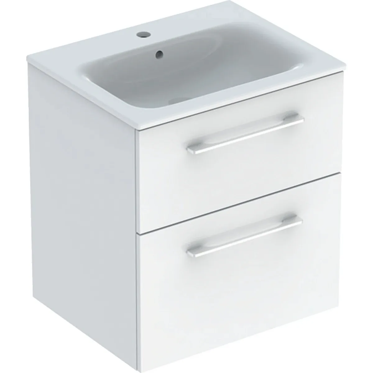 Шафка з умивальником 60 Selnova Square Slim rim 501.236.00.1, Geberit