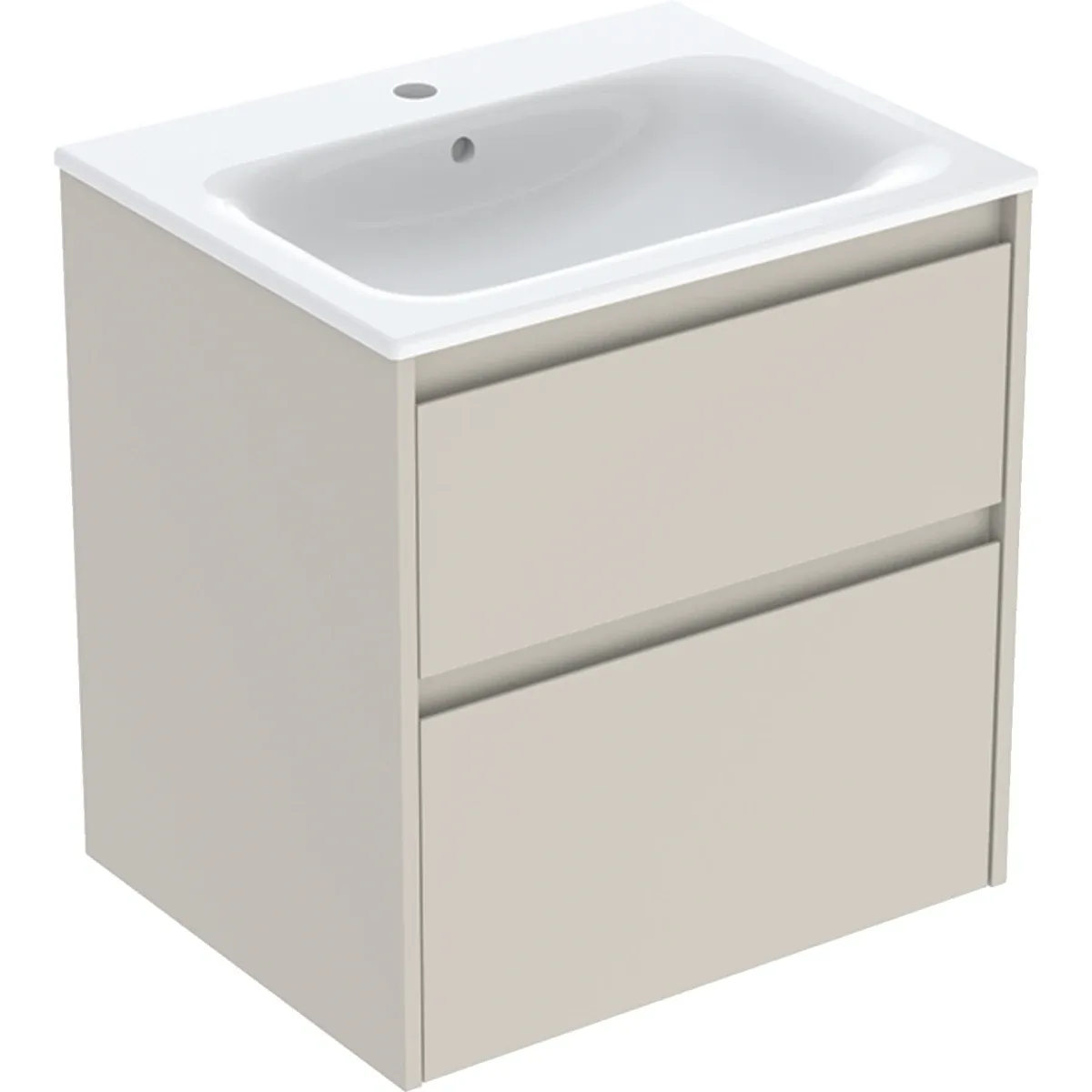 Шафка з умивальником 60 Selnova Square Slim rim 504.138.DB.1, Geberit