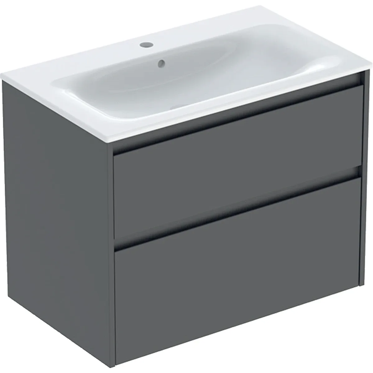 Шафка з умивальником 60 Selnova Square Slim rim 504.139.JK.1, Geberit