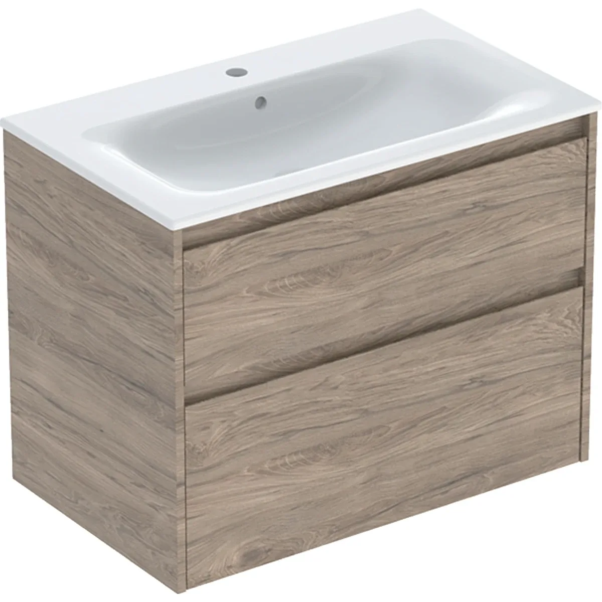 Шафка з умивальником 60 Selnova Square Slim rim 504.139.JR.1, Geberit