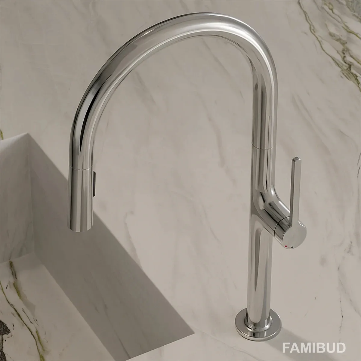 Змішувач для кухні Reef 508510575, Хром, Kludi