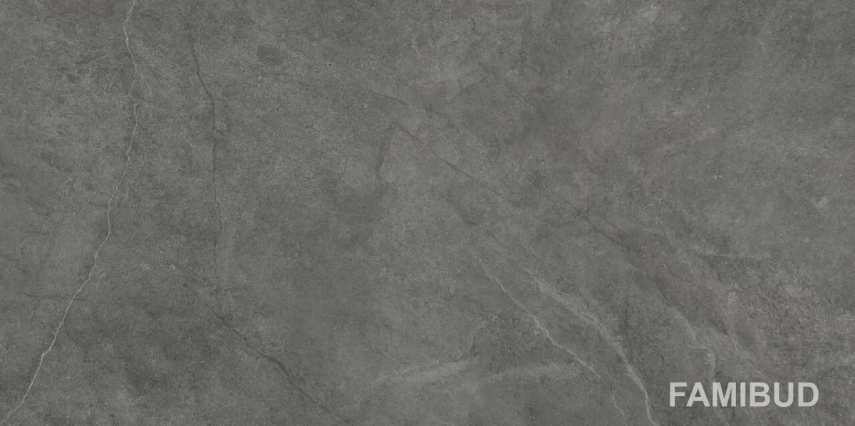Плитка керамогранітна Pizarra Dark Grey Rect, 600×1200×10, Stargres