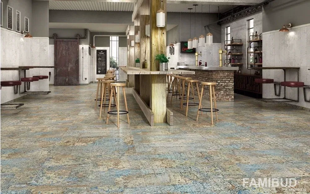 Плитка керамогранітна SGR14-1 Bohemy Blue Rect, 600×600×8, Stargres