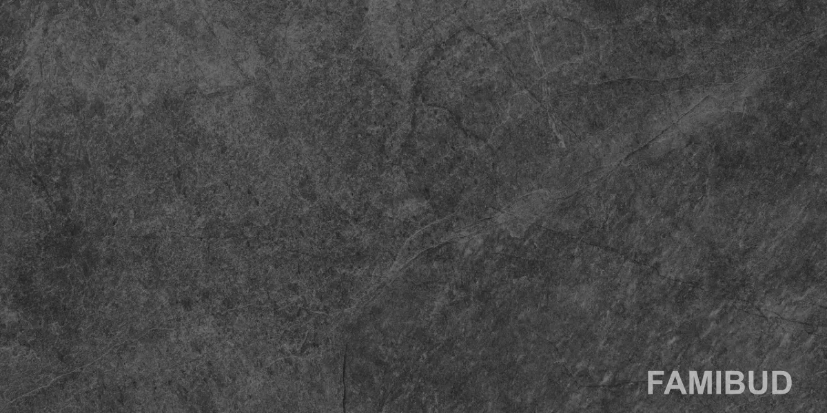 Плитка керамогранітна Slate Antracite Rect Sugar, 600×1200, Stargres