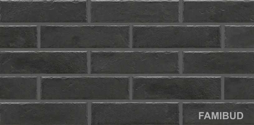 Плитка фасадна Foggia Nero, 6,5×24,5×0,8, Cerrad
