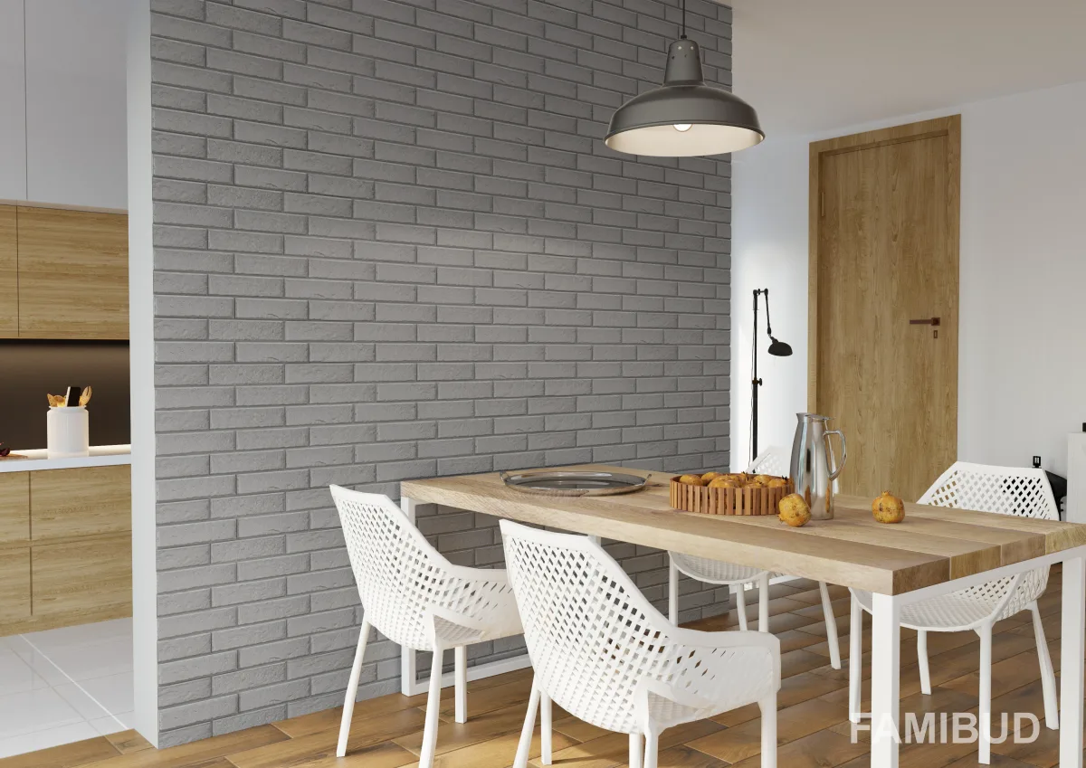 Плитка фасадна Foggia Gris, 6,5×24,5×0,8, Cerrad