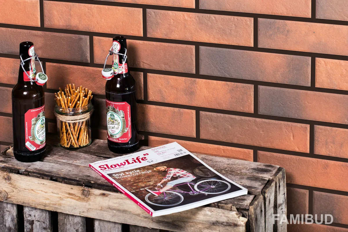 Плитка фасадна Retro Brick Chili, 6,5×24,5×0,8, Cerrad