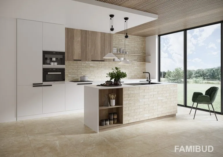 Камінь фасадний Rapid Beige, 7,4×30×0,9, Cerrad