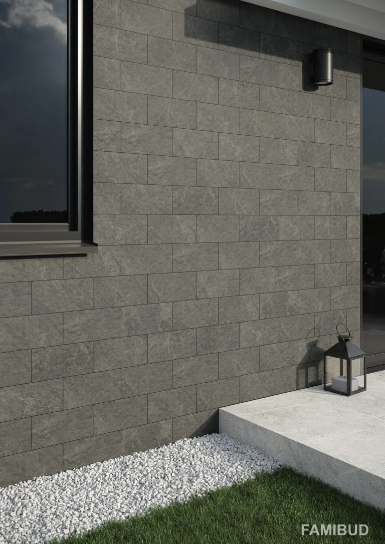 Плитка фасадна Torstone Grafit, 148×300×9, Cerrad