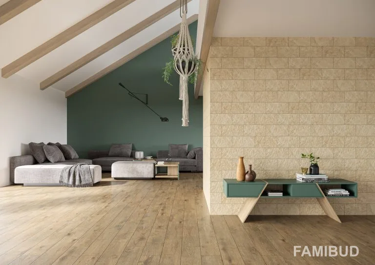 Плитка фасадна Torstone Beige Decor, 148×300×9, Cerrad