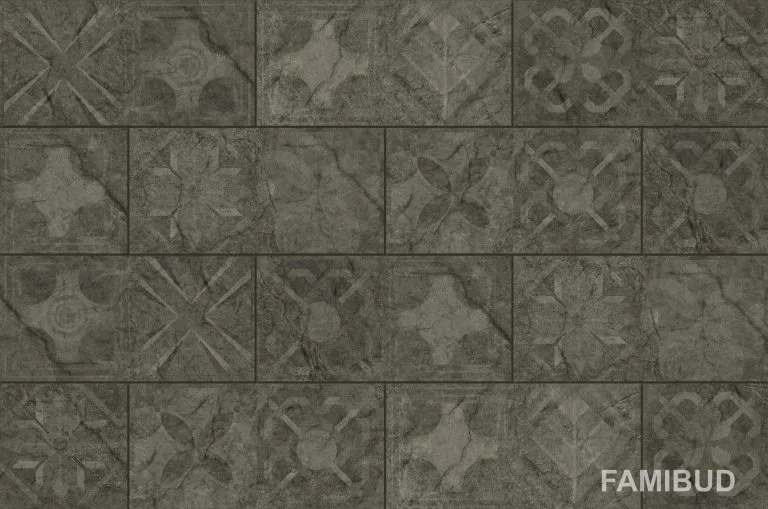 Плитка фасадна Torstone Grafit Decor, 148×300×9, Cerrad