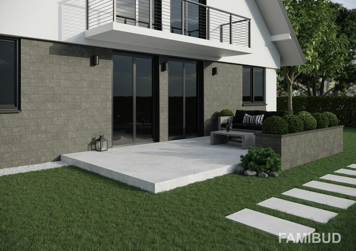 Плитка фасадна Torstone Grafit Decor, 148×300×9, Cerrad